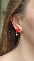 Puce d’oreille étoile et perle