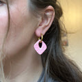 Pampilles losange rose