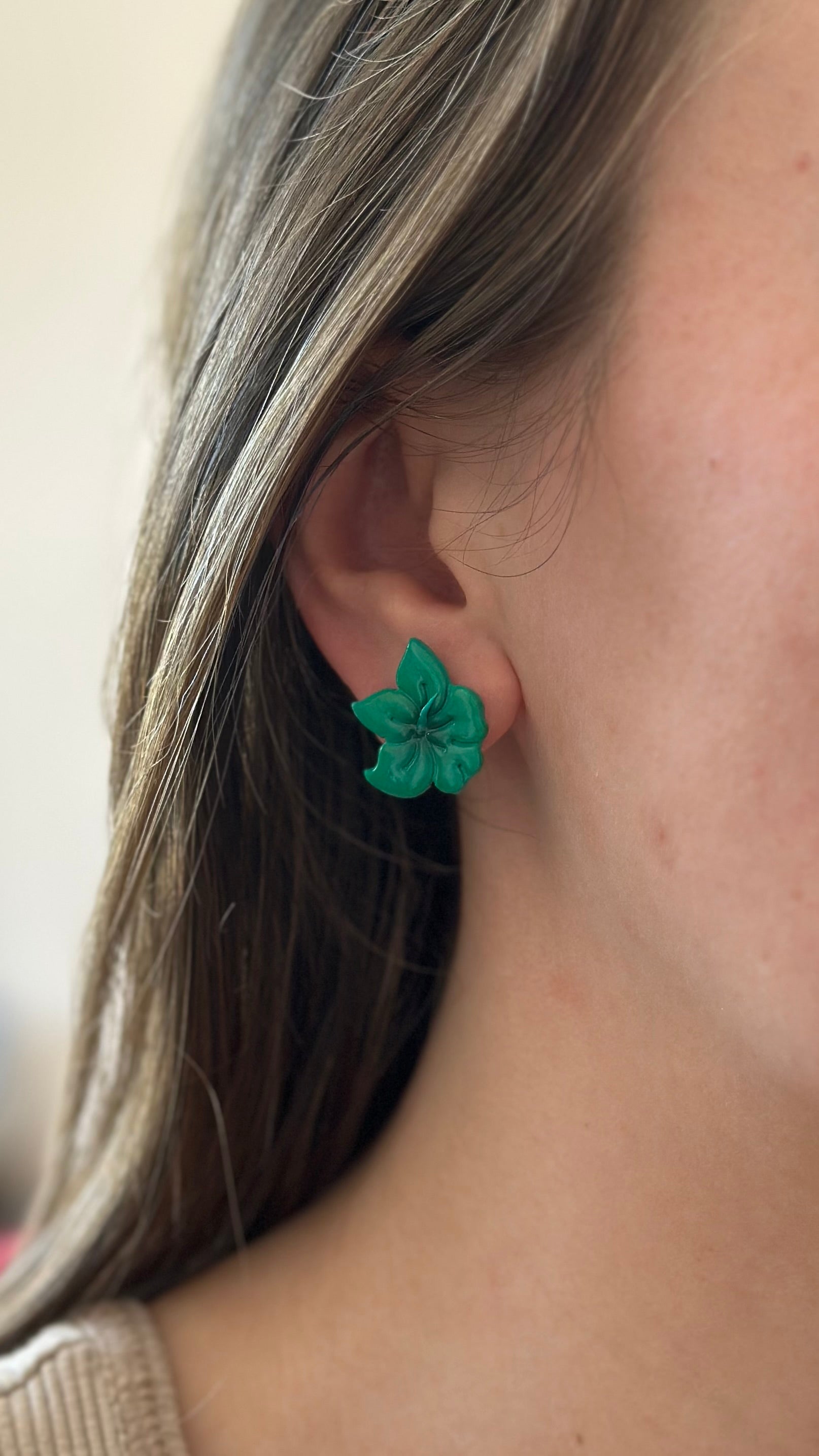 Puce d’oreille fleur d’hibiscus