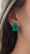Puce d’oreille fleur d’hibiscus vert