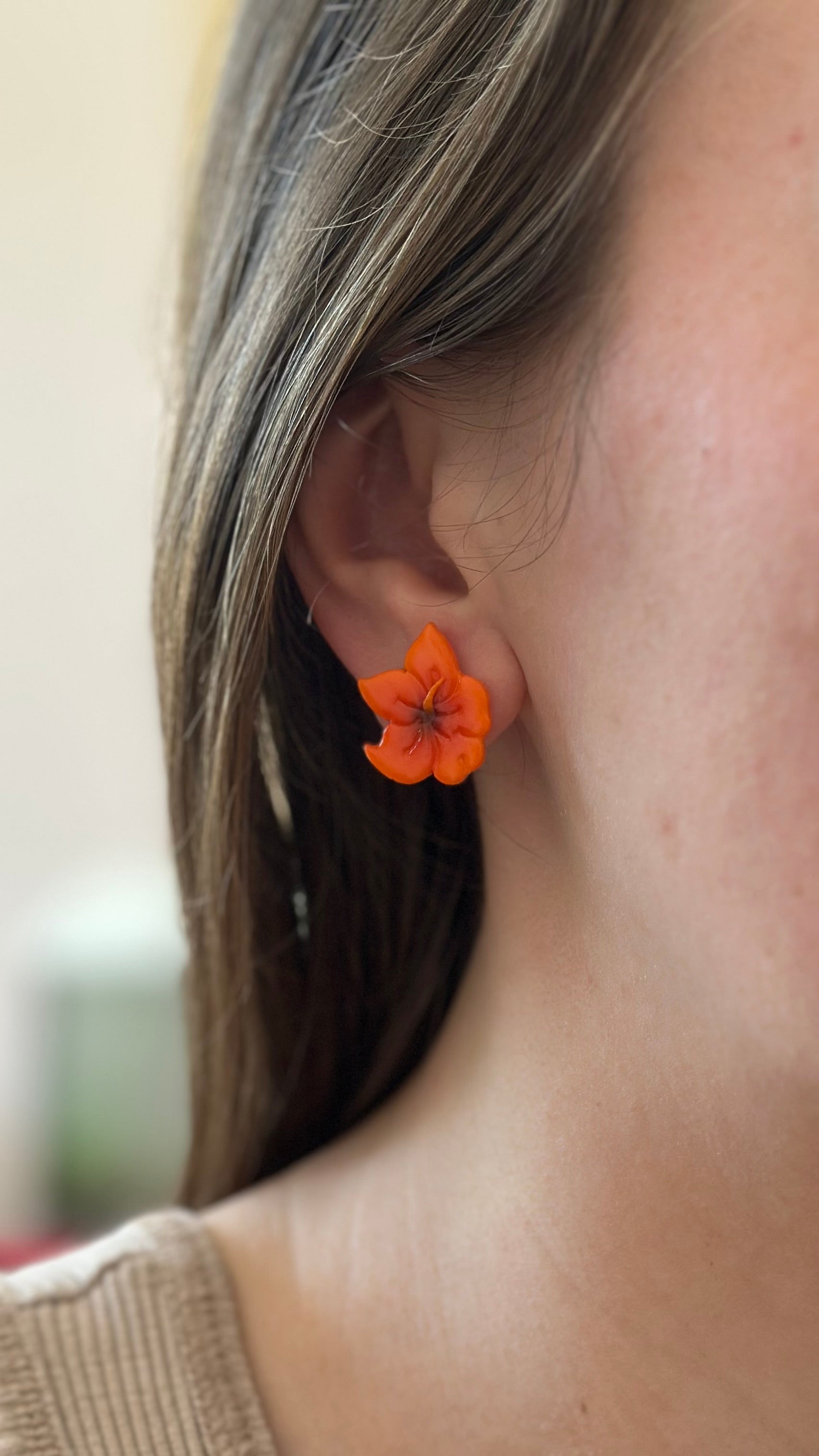 Puce d’oreille fleur d’hibiscus