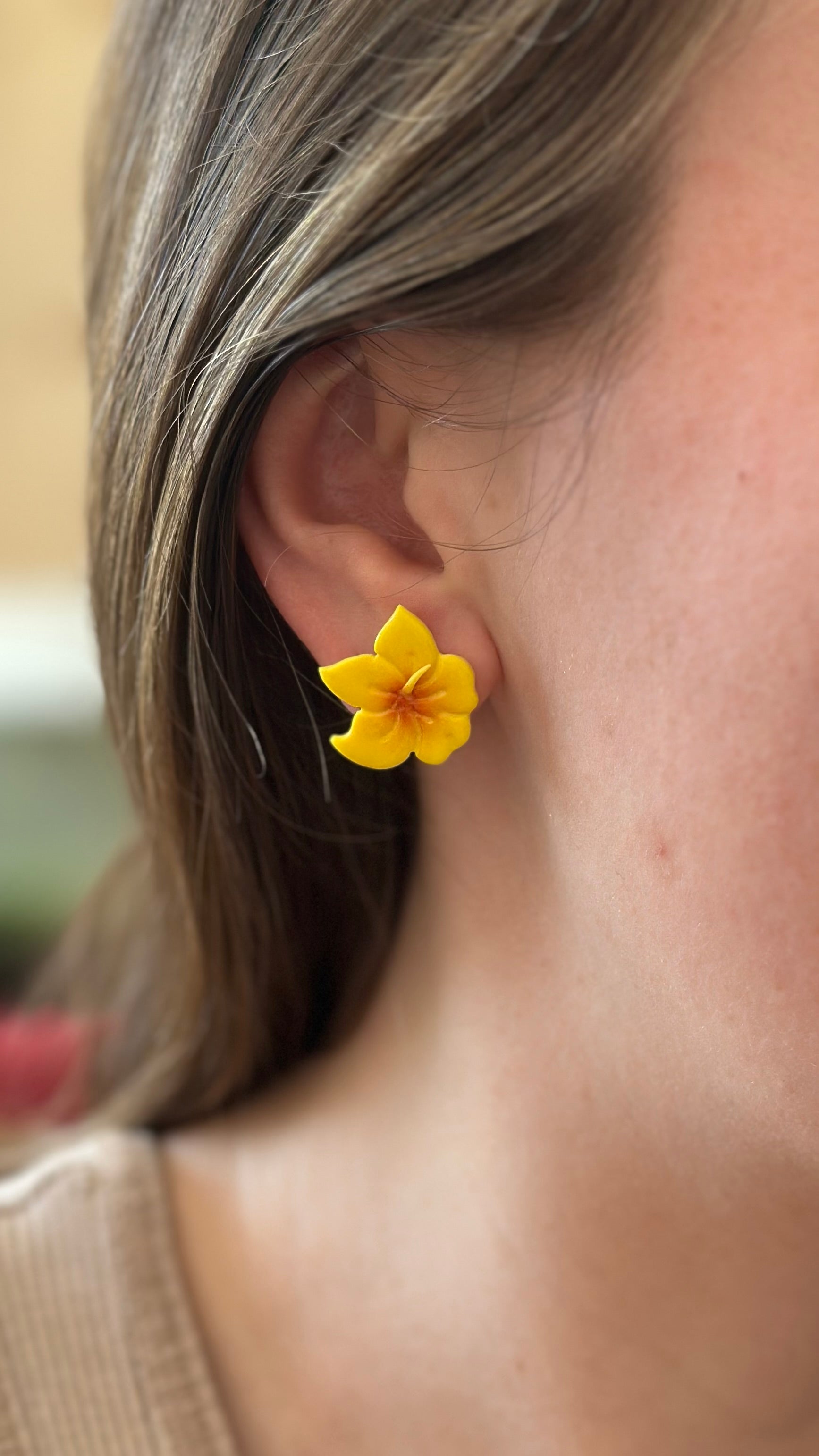 Puce d’oreille fleur d’hibiscus