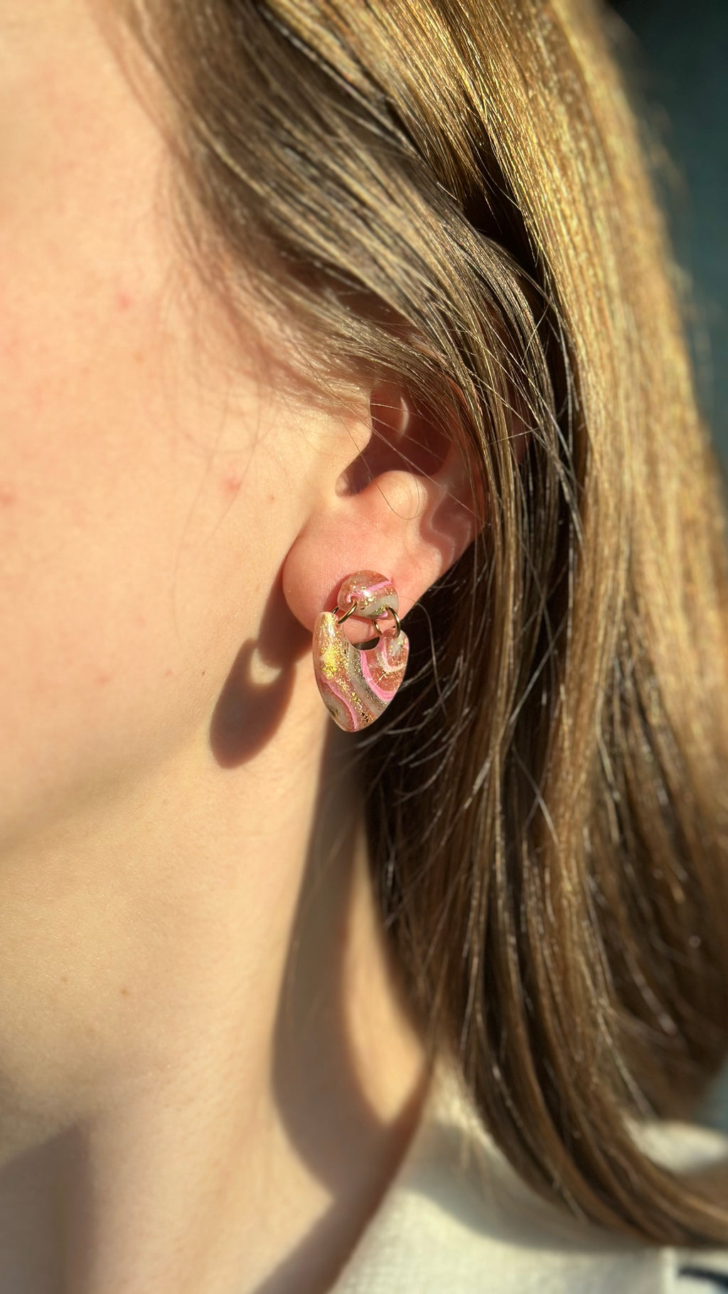 Boucles d'oreilles demi cercle