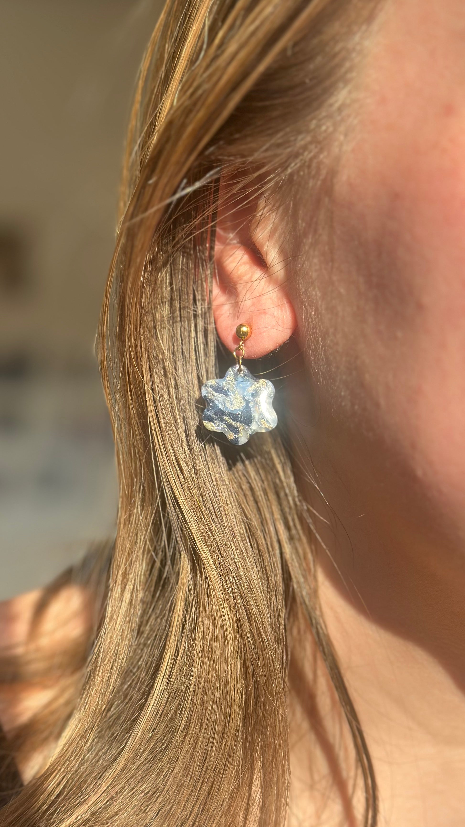 Boucles d’oreilles fleur