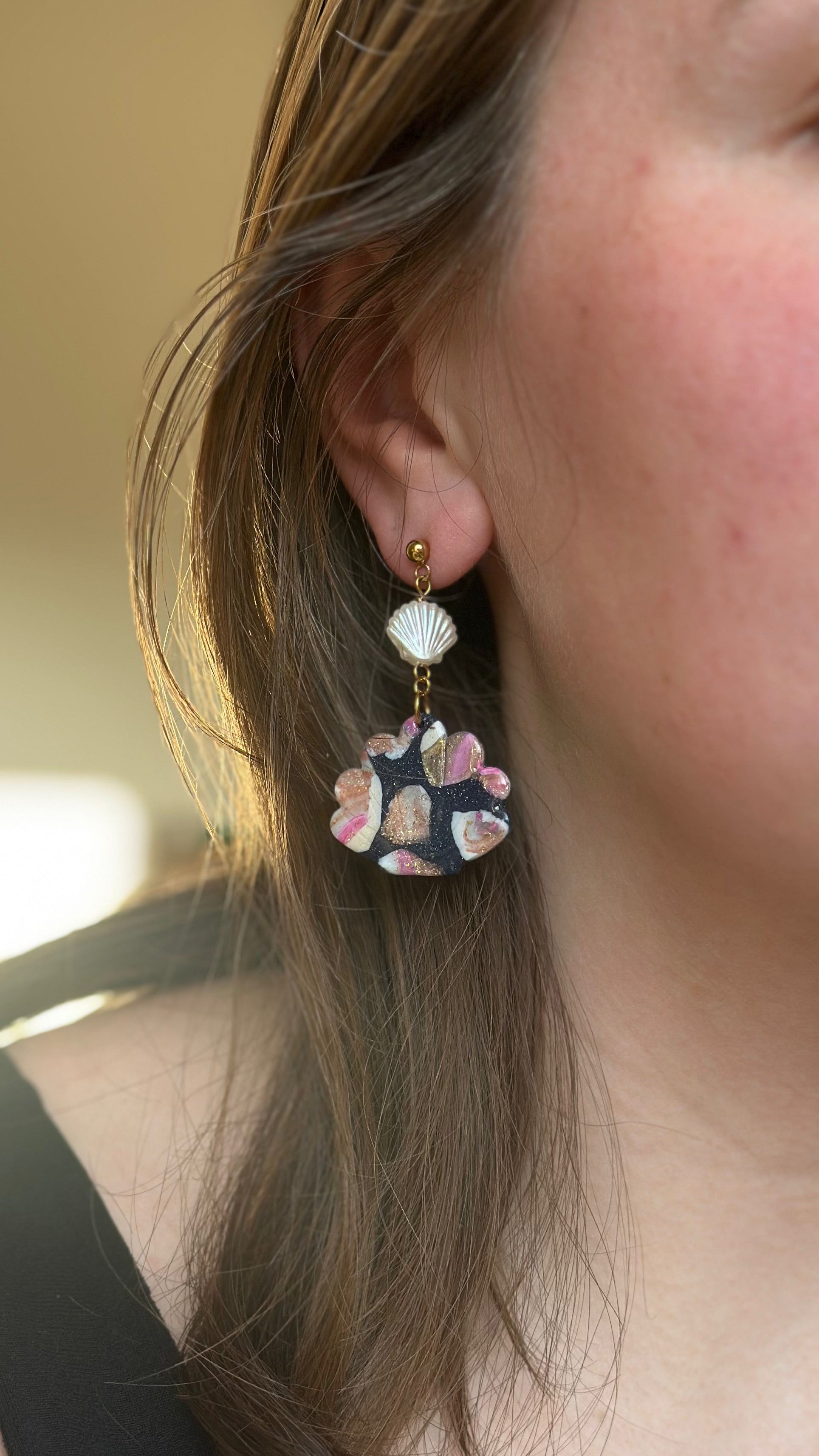 Boucles d'oreilles coquillage