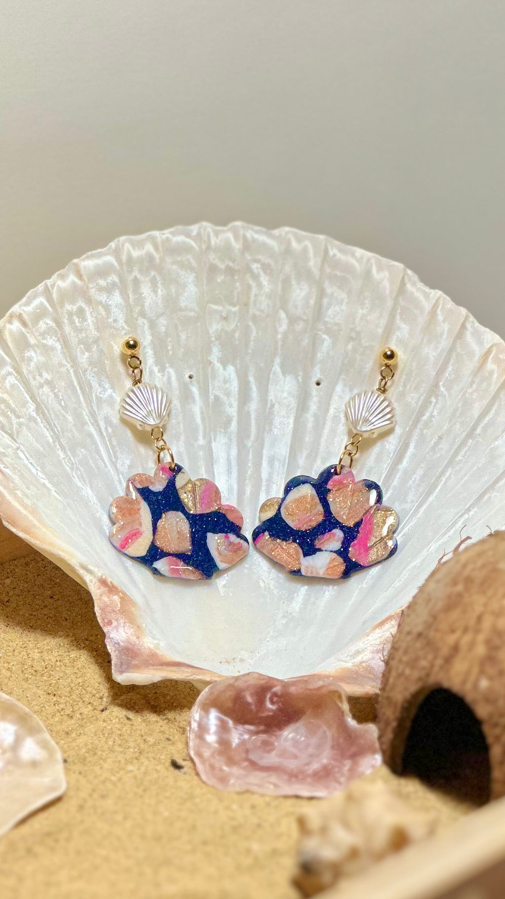 Boucles d'oreilles coquillage