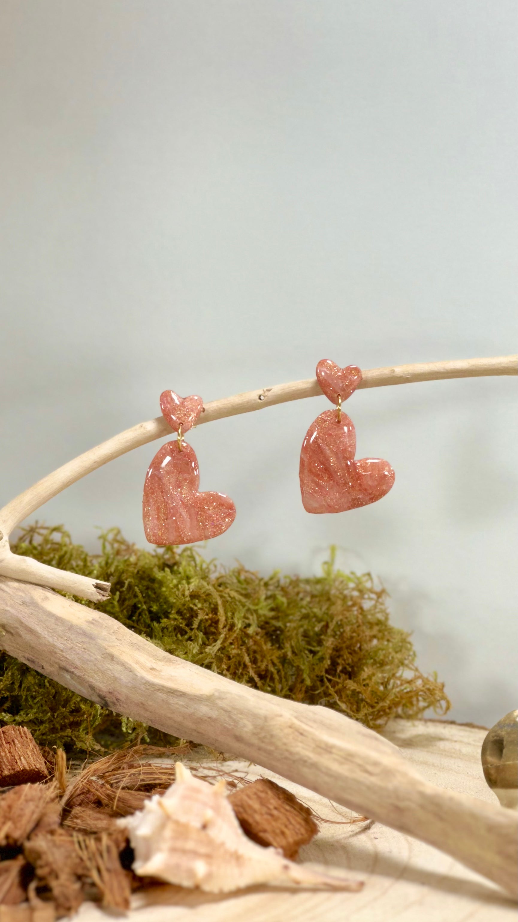 Boucles d'oreilles coeur