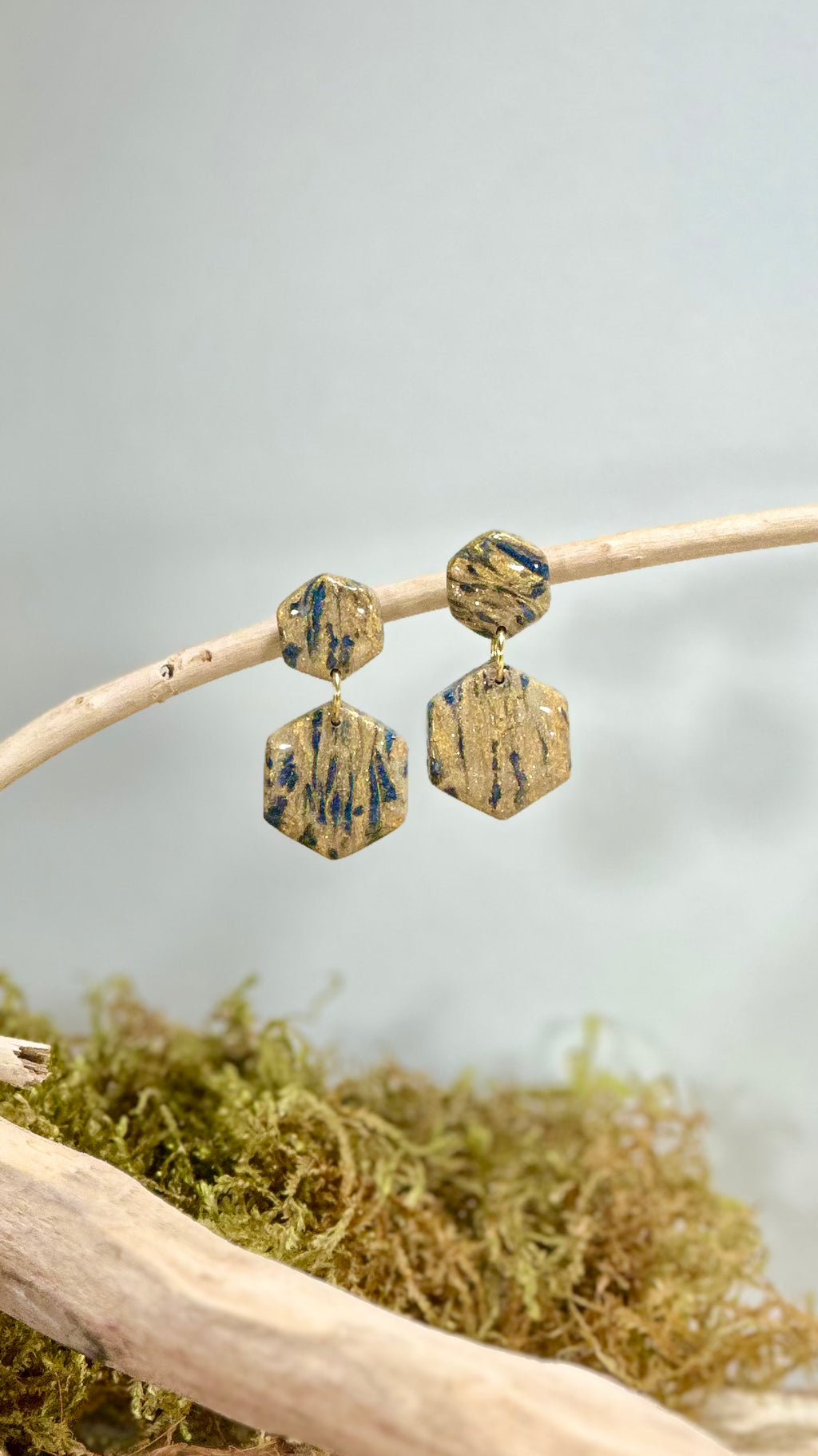 Boucles d'oreilles carré
