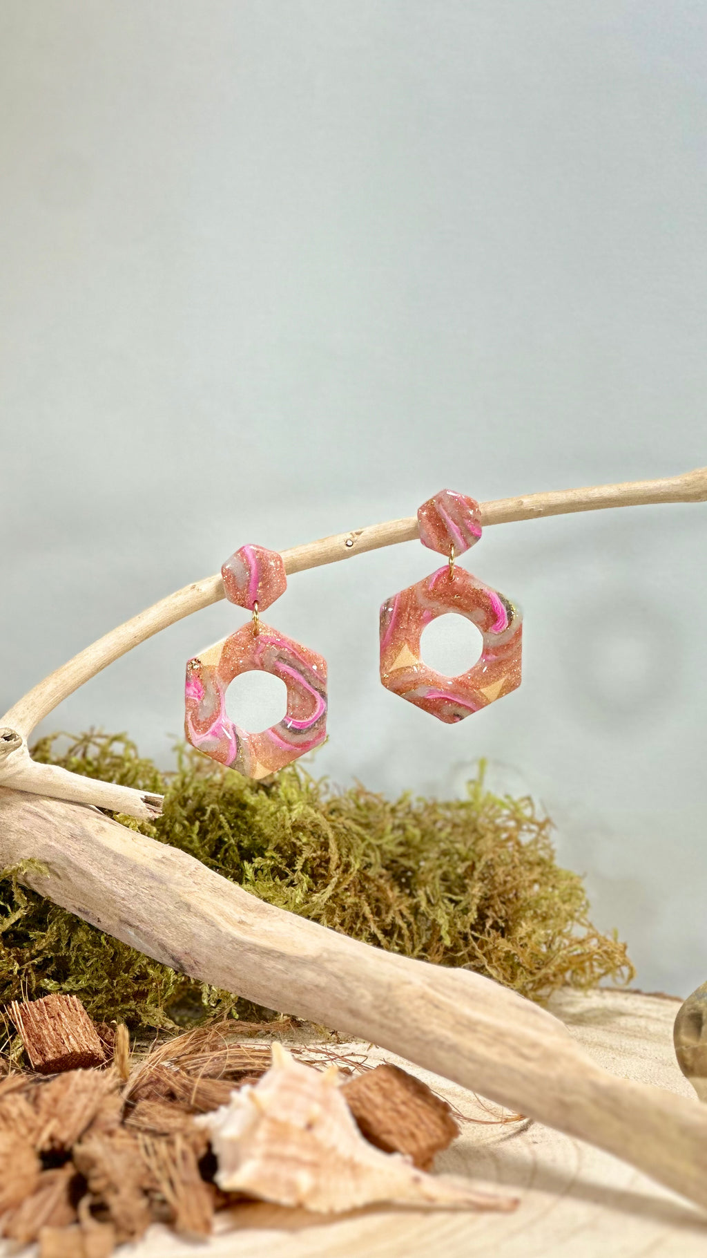 Boucles d'oreilles carré ouvert