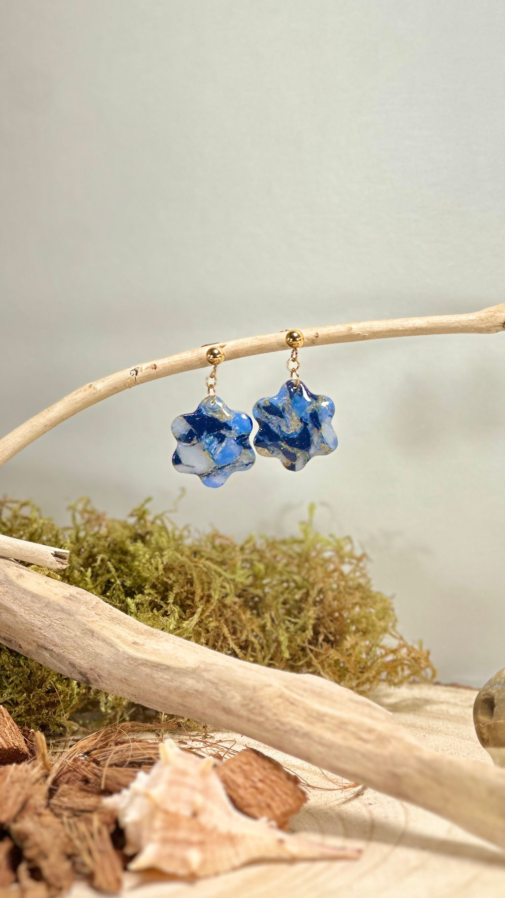 Boucles d’oreilles fleur